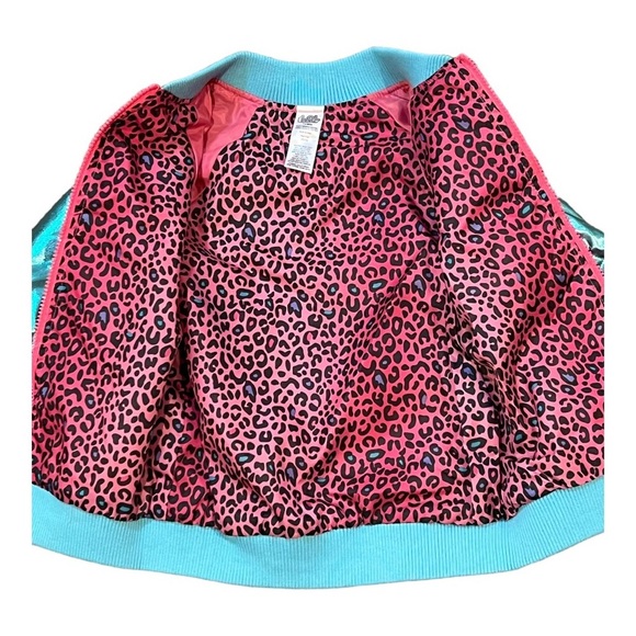LOL SURPRISE DOLLS bomber jacket shiny pink and blue small - Picture 3 of 8